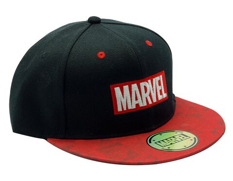 Casquette - Marvel - Logo - Noir Et Rouge